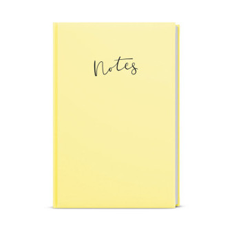 Notatnik w linie - A5 - Lamino Pastel - żółty