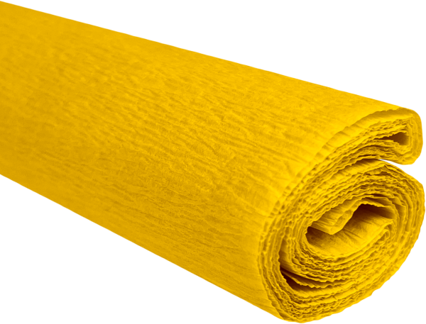 Papier krepowy żółty 0,5x2m C05 28 g/m2