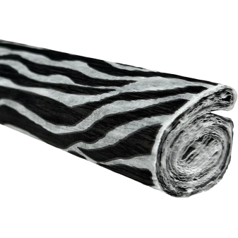 Papier krepowy - Zebra 0,5x2m 28 g/m2 D64