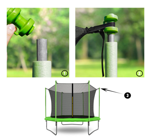 Czapka Aga UNIVERSAL z siateczką wewnętrzną Jasnozielona
