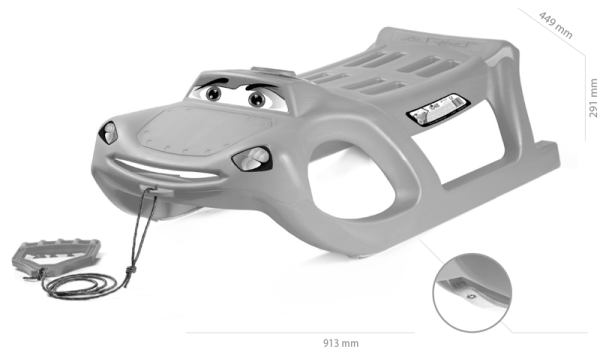 Prosperplast Zigi-Zet Sled Niebieski
